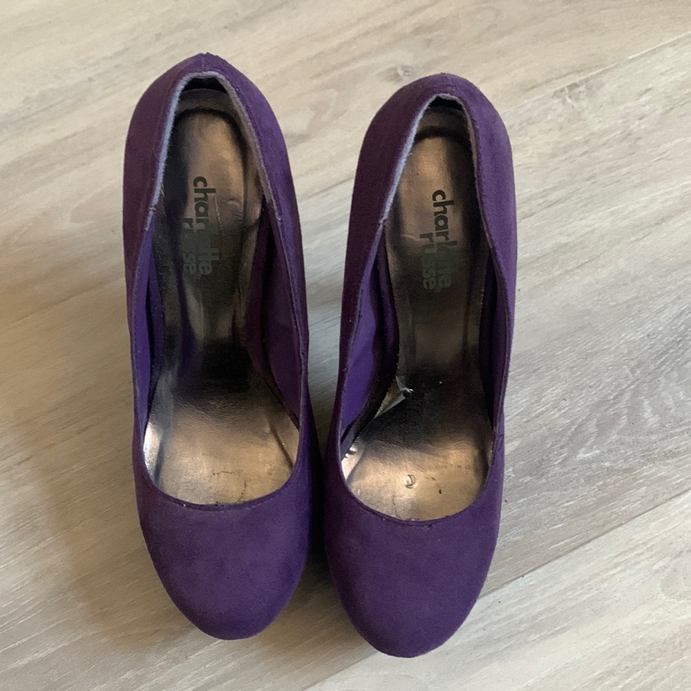 Purple 5in heels Charlotte Russe